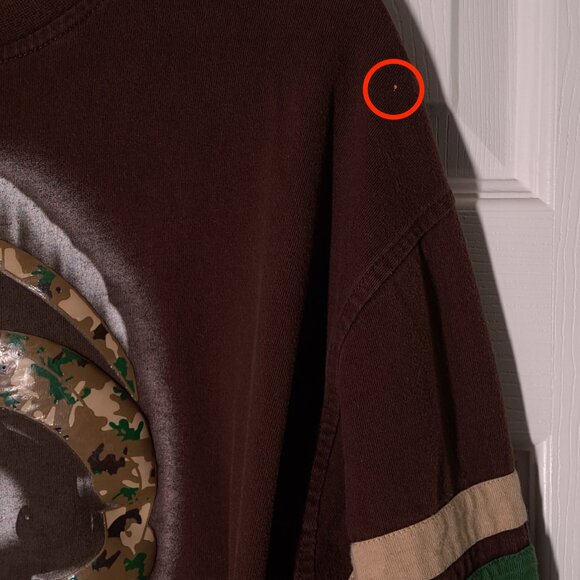 Marvin The Martian Lot29 Air Force-1 USED Long Sleeve Shirt: DISTRESSED, XL, Y2K - Picture 8 of 16